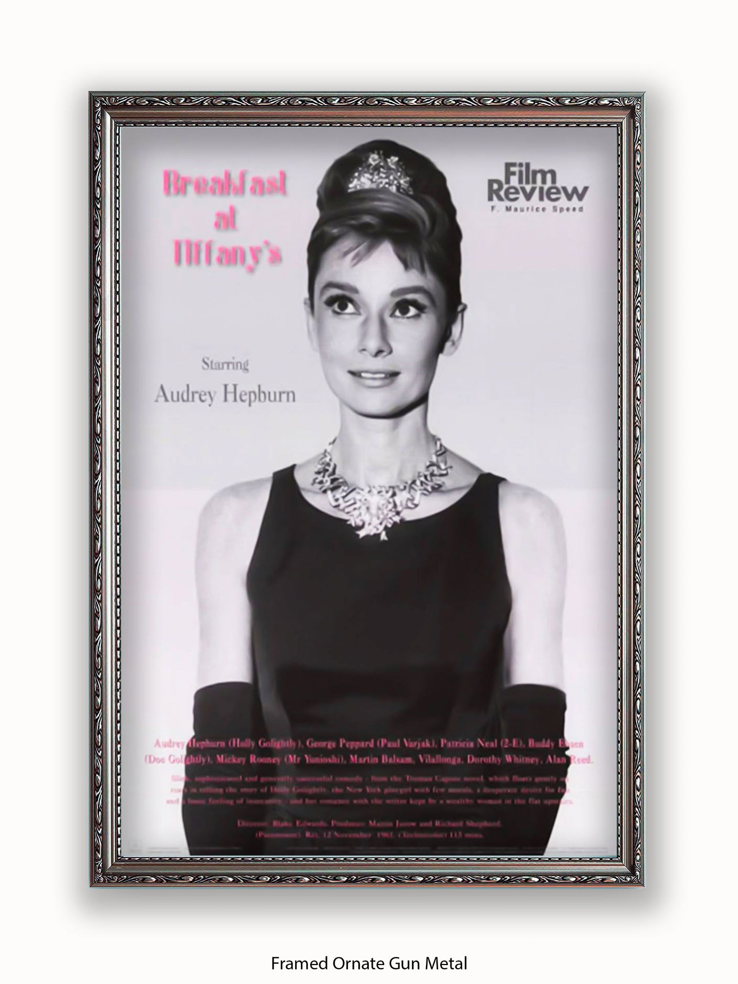 Audrey Hepburn Breakfast At Tiffany's Film Review Poster