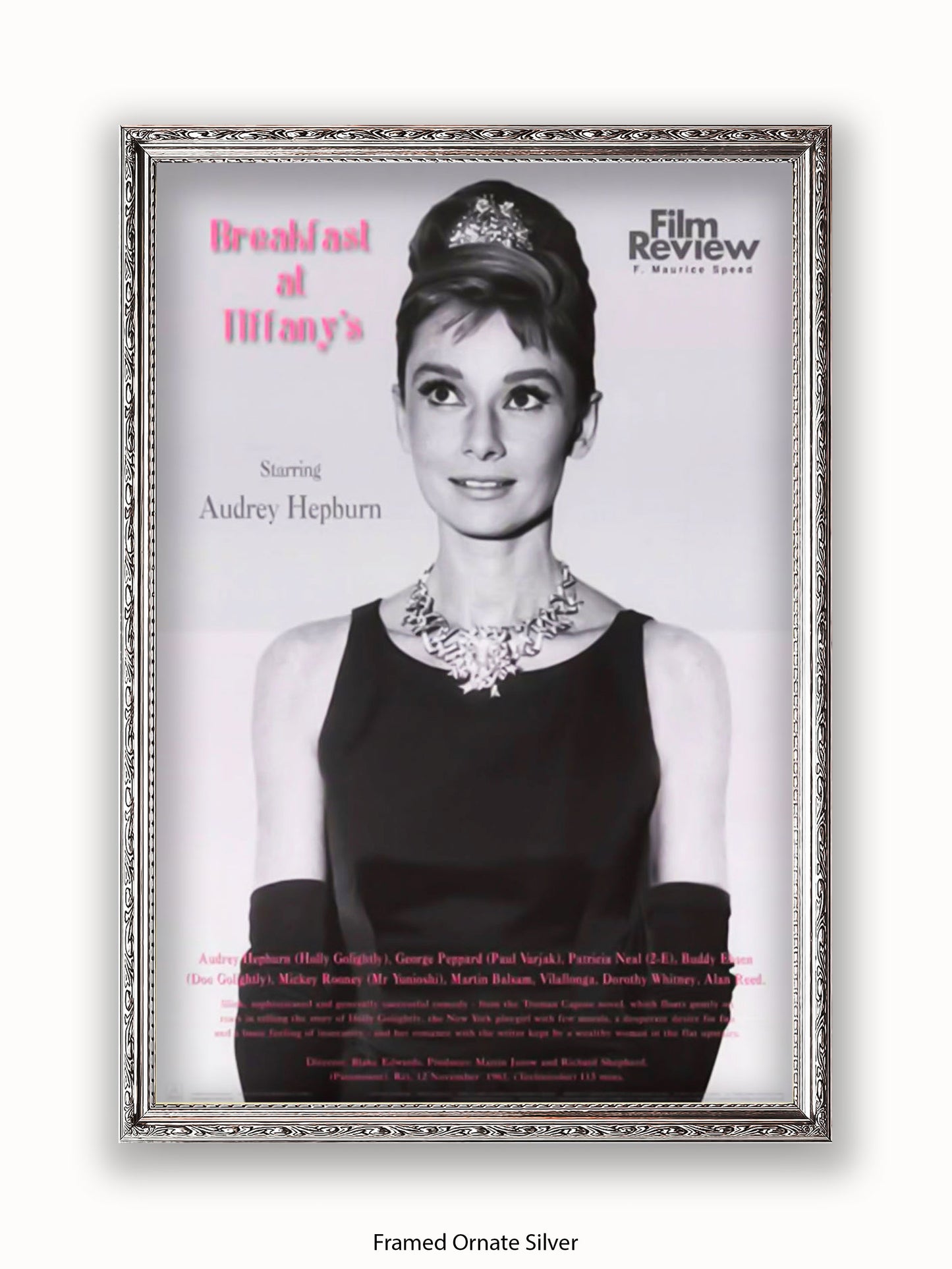 Audrey Hepburn Breakfast At Tiffany's Film Review Poster
