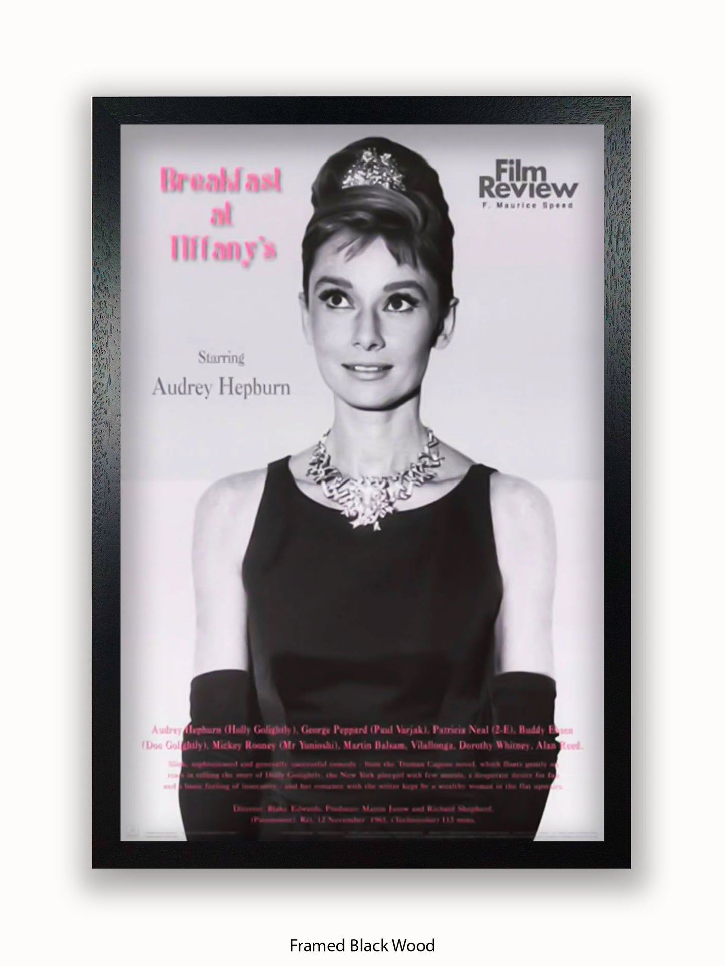 Audrey Hepburn Breakfast At Tiffany's Film Review Poster