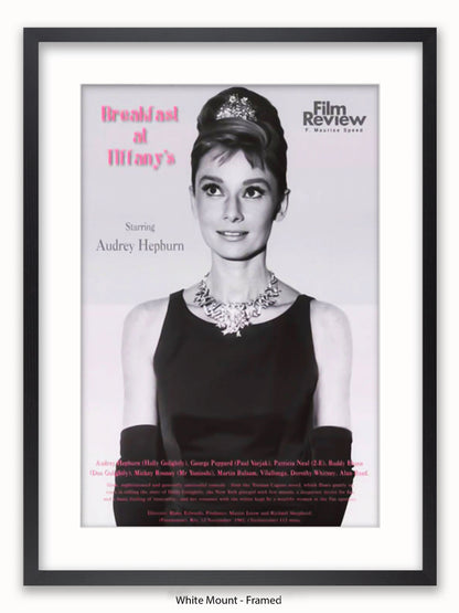 Audrey Hepburn Breakfast At Tiffany's Film Review Poster
