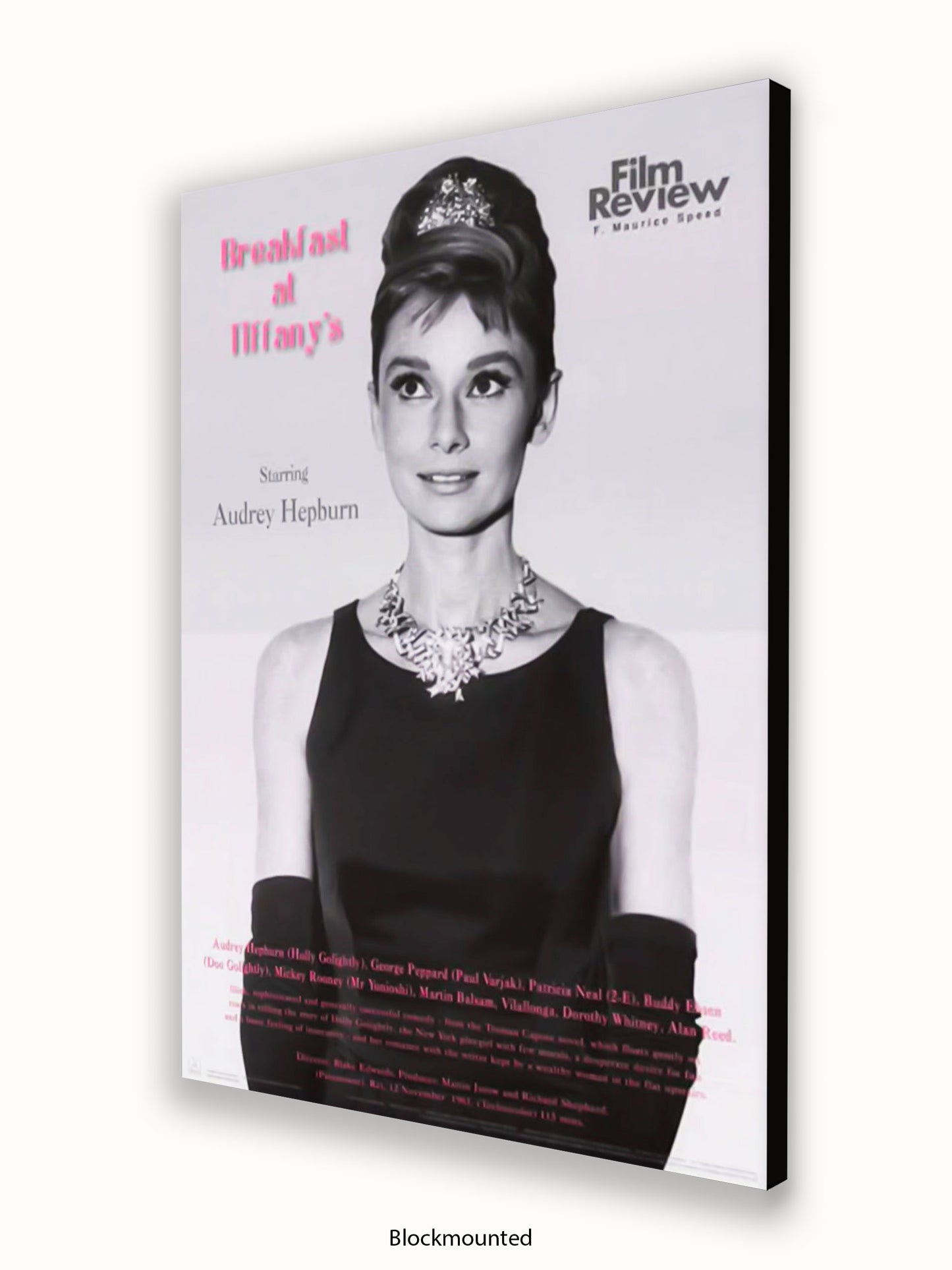 Audrey Hepburn Breakfast At Tiffany's Film Review Poster