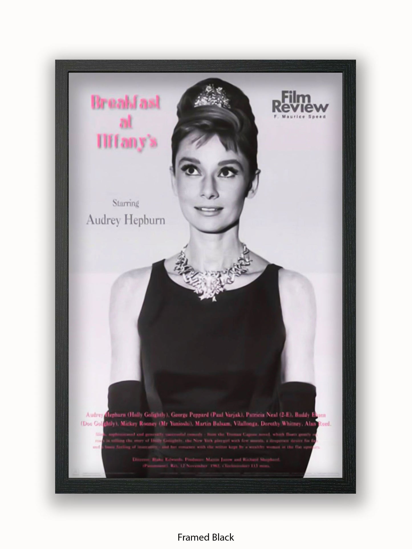Audrey Hepburn Breakfast At Tiffany's Film Review Poster