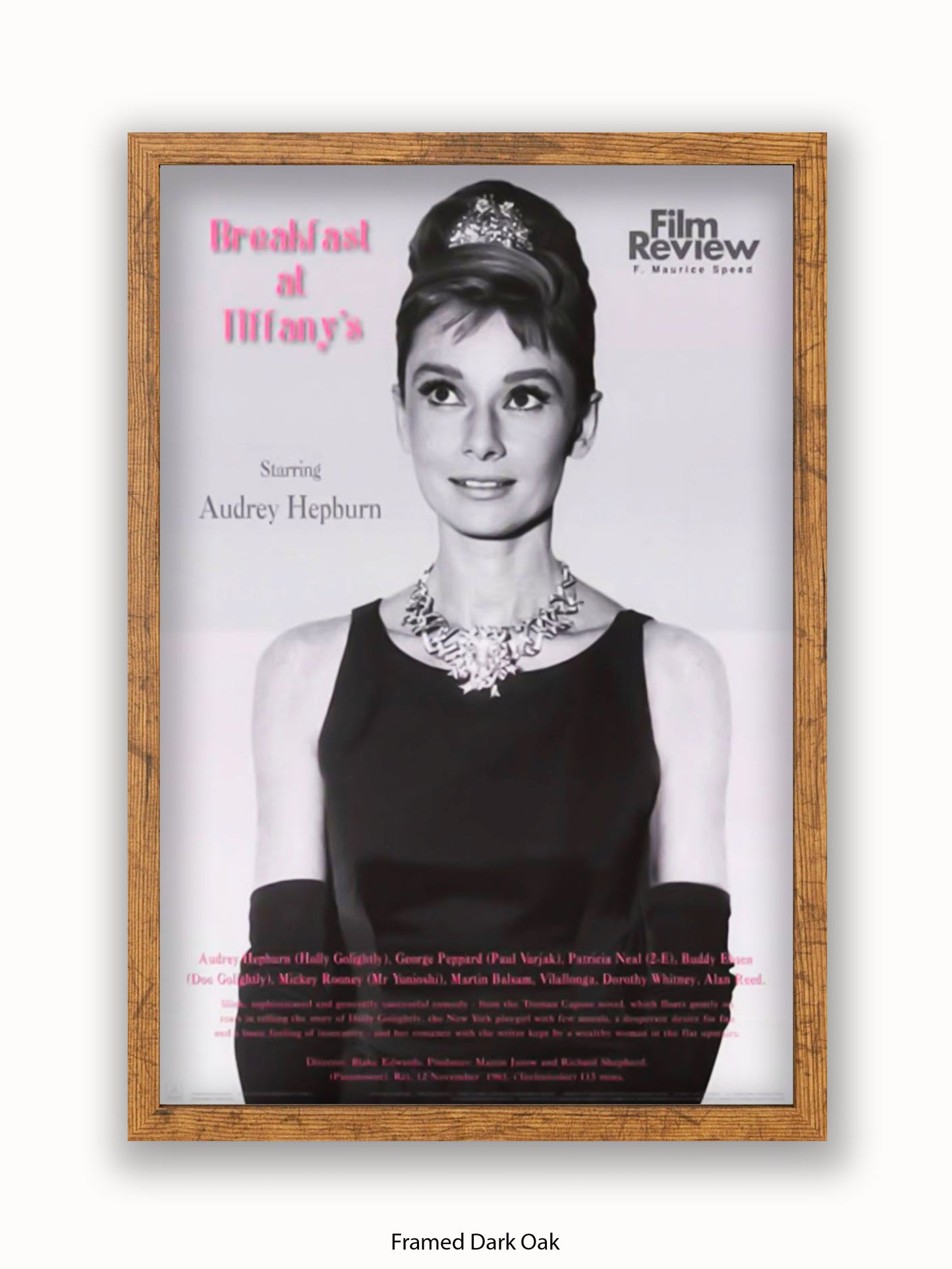 Audrey Hepburn Breakfast At Tiffany's Film Review Poster