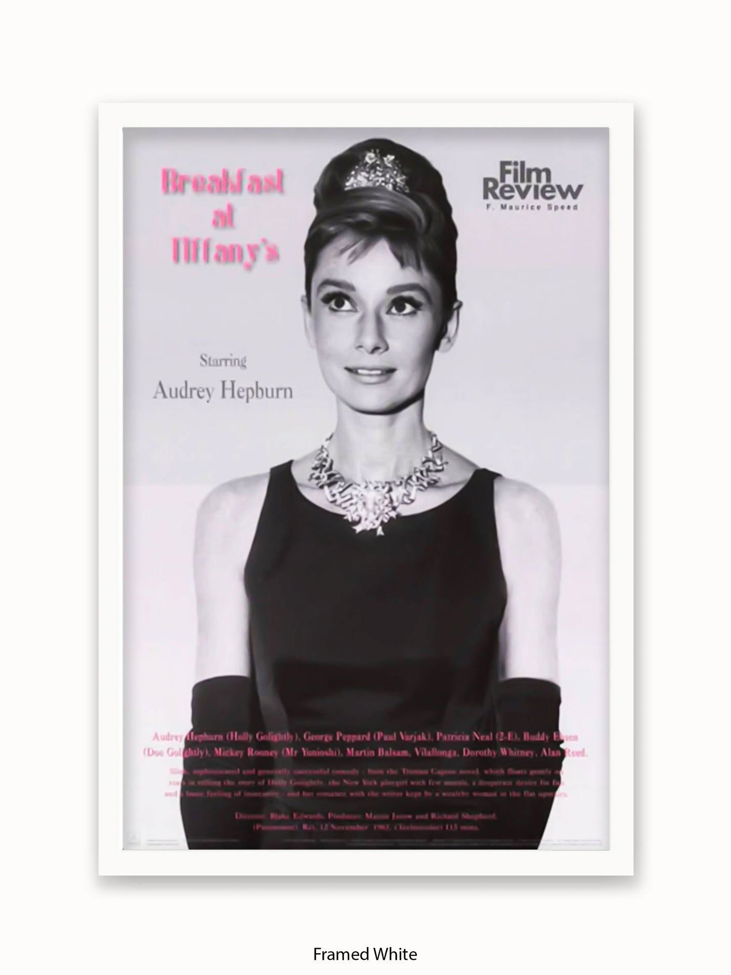 Audrey Hepburn Breakfast At Tiffany's Film Review Poster