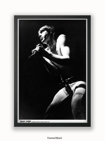 Iggy Pop - Rainbow Theatre - London March 1977 Poster