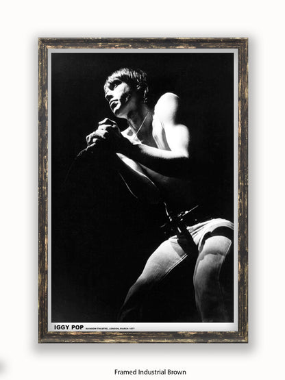 Iggy Pop - Rainbow Theatre - London March 1977 Poster