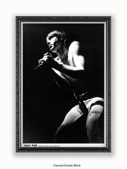 Iggy Pop - Rainbow Theatre - London March 1977 Poster