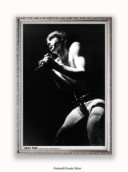 Iggy Pop - Rainbow Theatre - London March 1977 Poster
