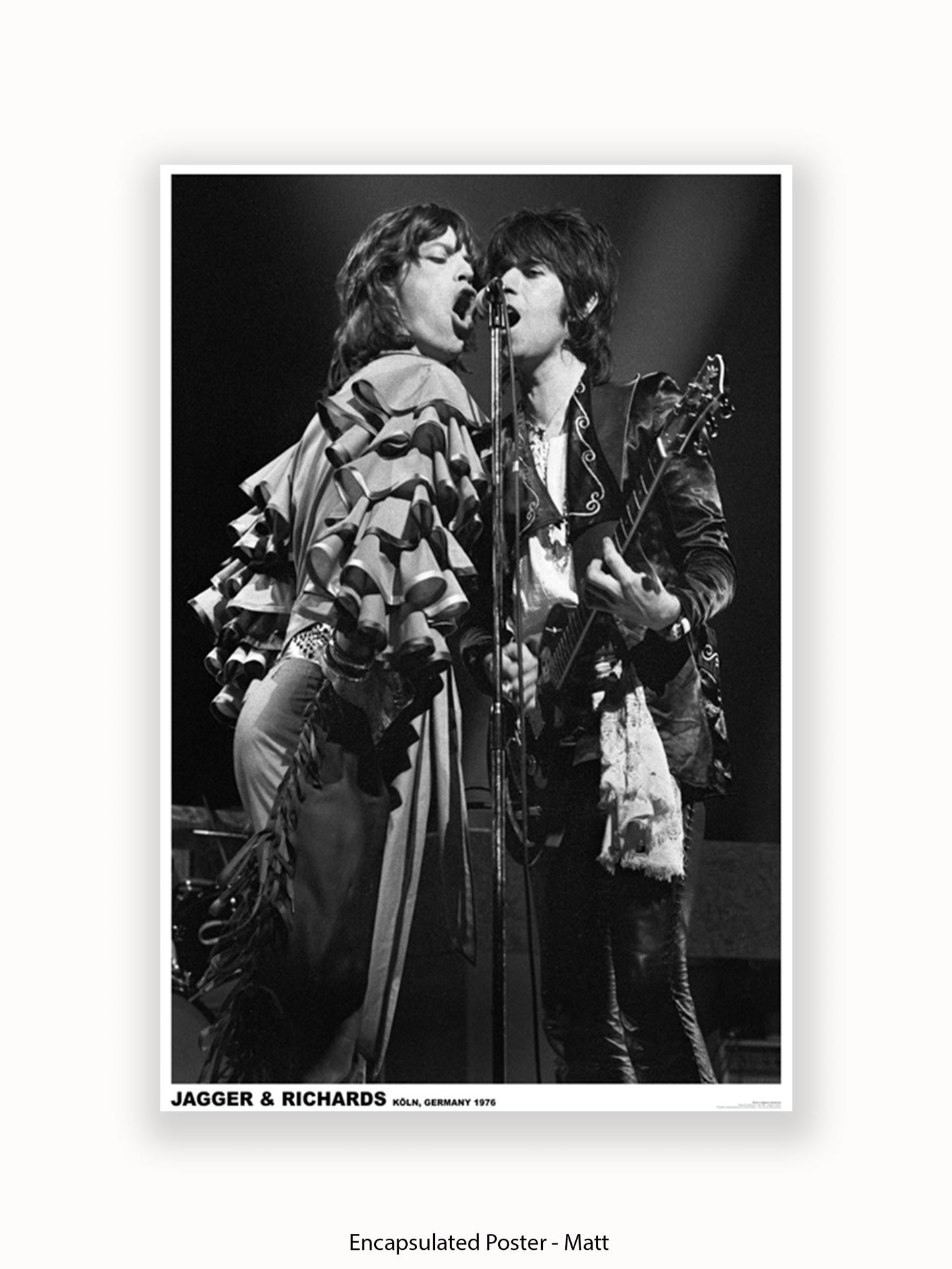 Rolling Stones-  Mick & Keith - Germany 1976 - Poster
