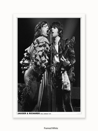 Rolling Stones-  Mick & Keith - Germany 1976 - Poster