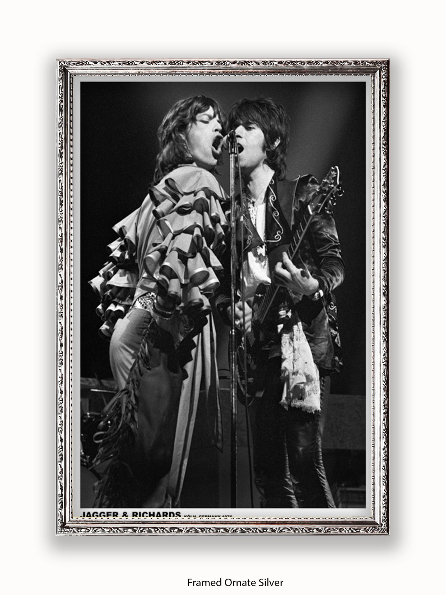 Rolling Stones-  Mick & Keith - Germany 1976 - Poster