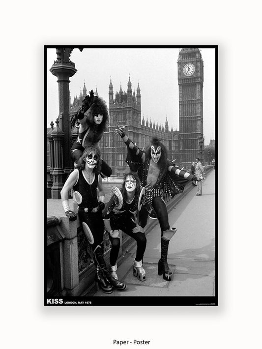 Kiss - London 1976 - Poster