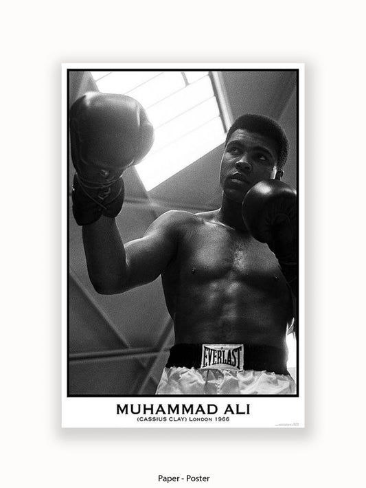 Muhammad Ali - White City - London 1966 Poster