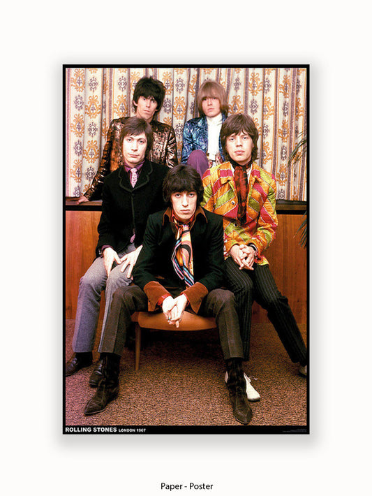 Rolling Stones - Colour - London 1967 - Poster