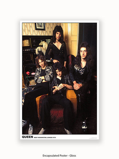Queen - West Kensington - London 1974 Poster
