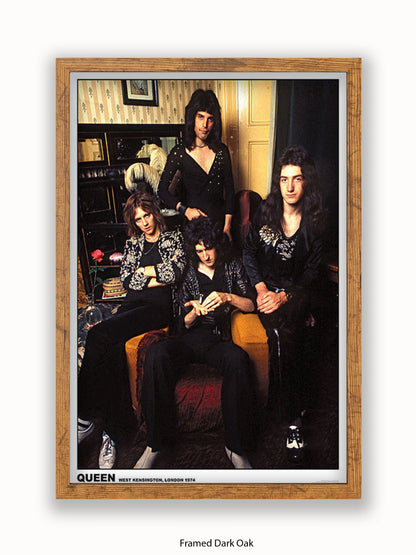 Queen - West Kensington - London 1974 Poster