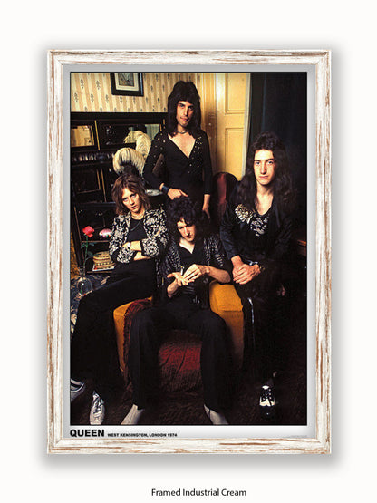Queen - West Kensington - London 1974 Poster