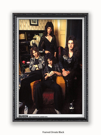 Queen - West Kensington - London 1974 Poster