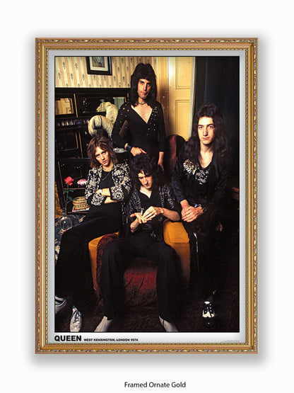 Queen - West Kensington - London 1974 Poster