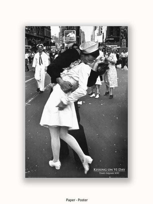 Wars End Kiss Times Square Poster