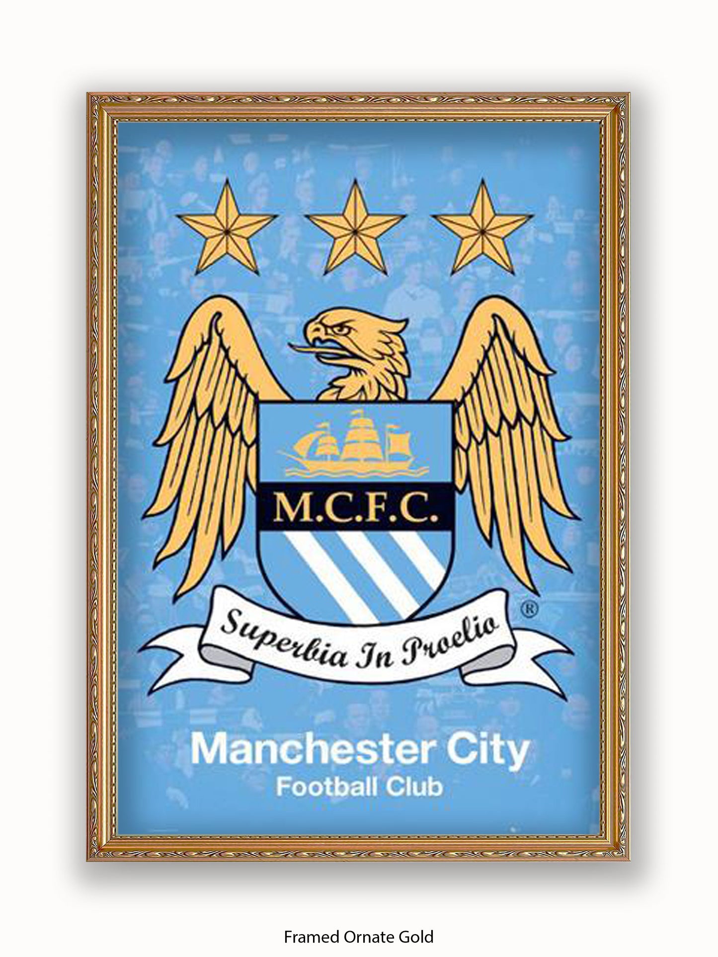 Manchester City Club Badge Poster