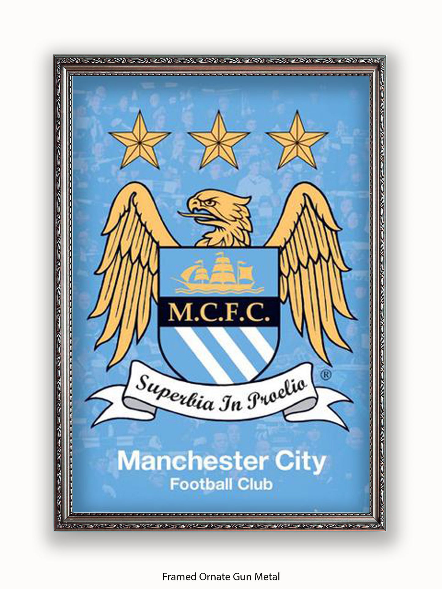 Manchester City Club Badge Poster