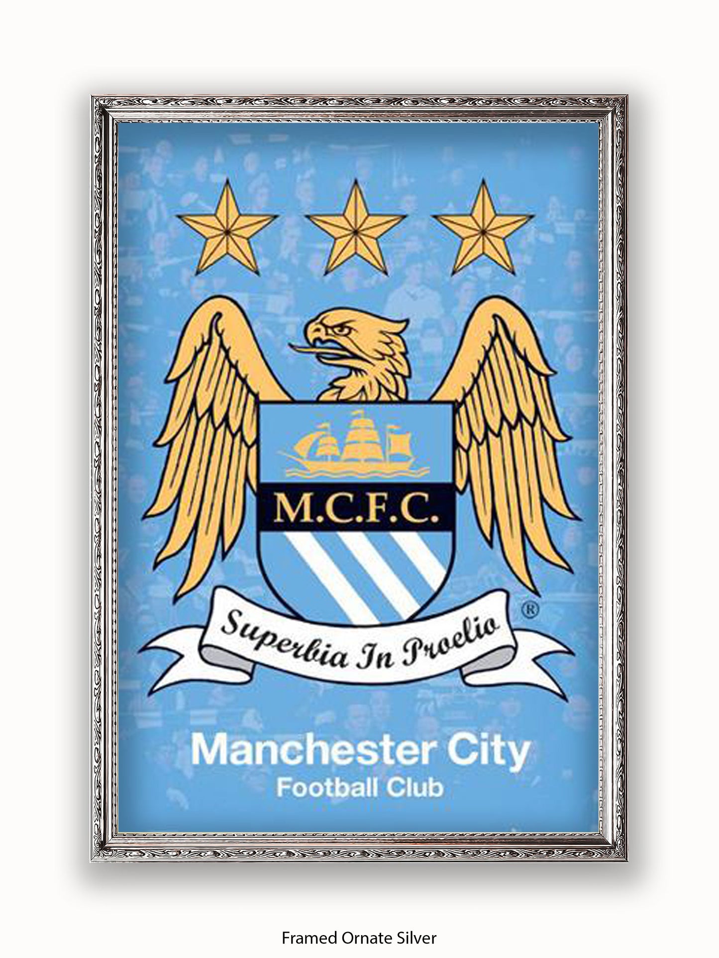 Manchester City Club Badge Poster