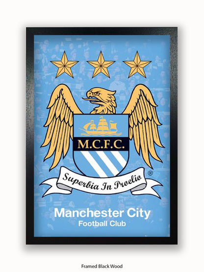 Manchester City Club Badge Poster