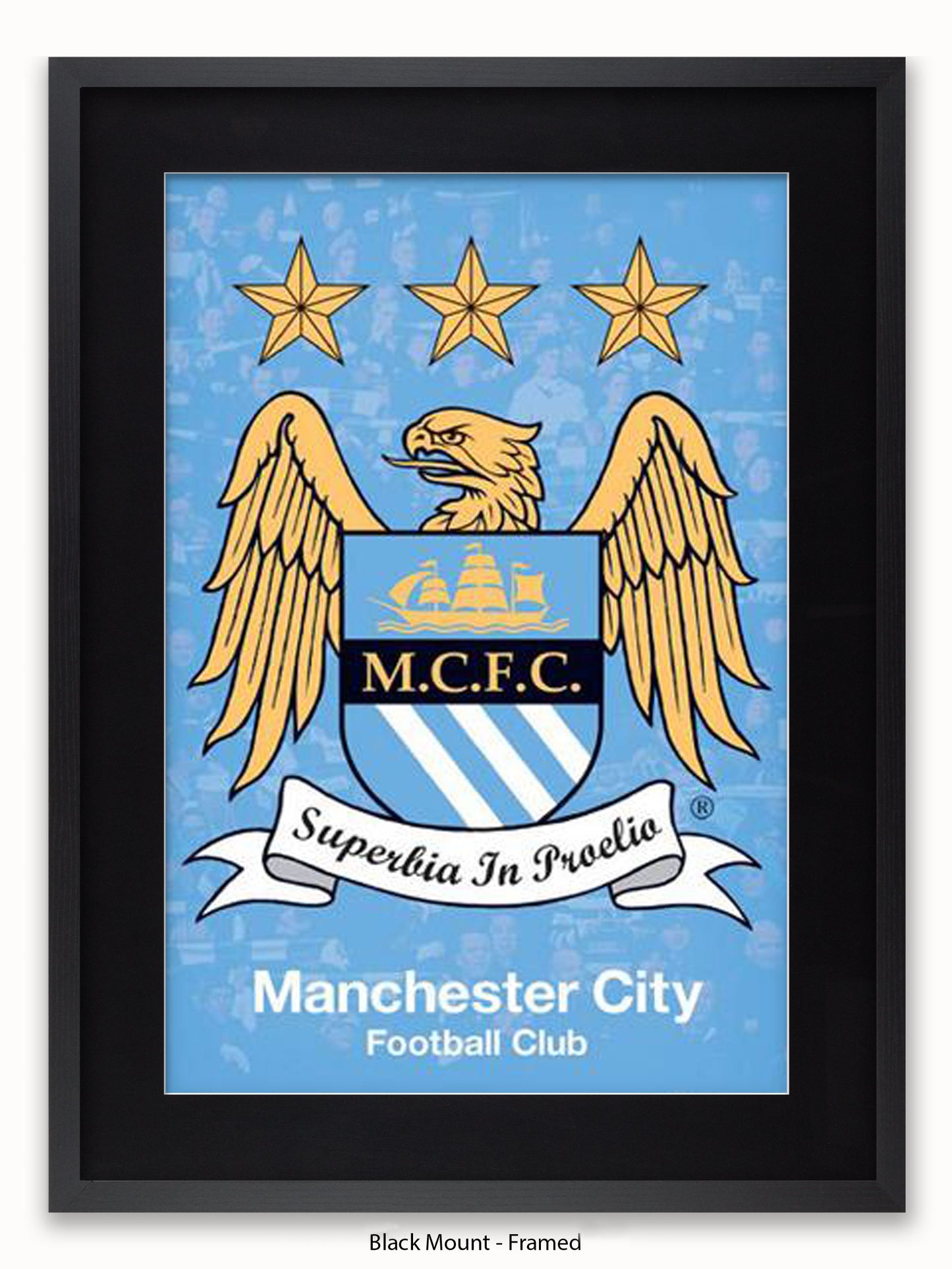 Manchester City Club Badge Poster