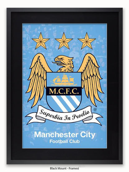 Manchester City Club Badge Poster