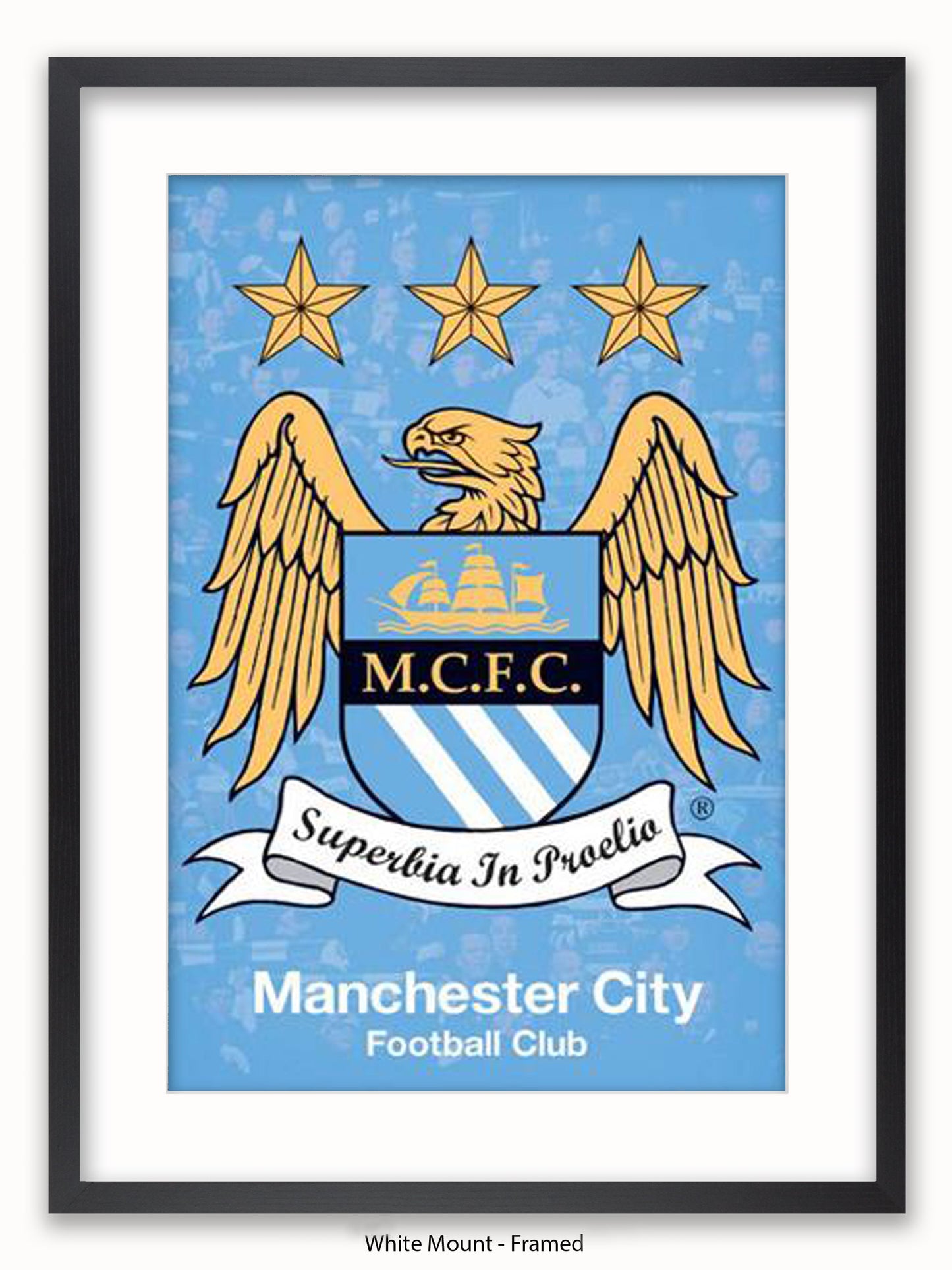 Manchester City Club Badge Poster