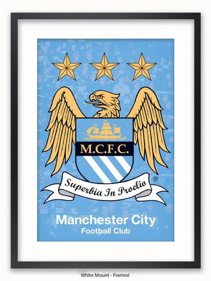 Manchester City Club Badge Poster