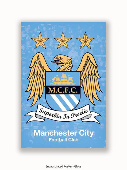 Manchester City Club Badge Poster