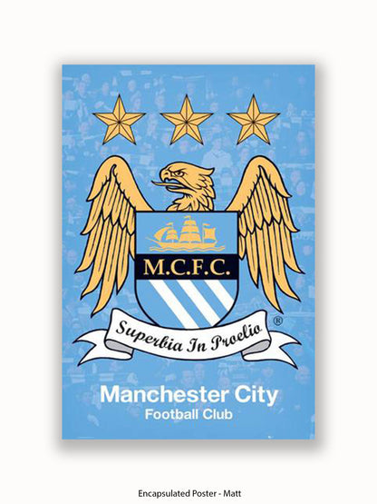 Manchester City Club Badge Poster