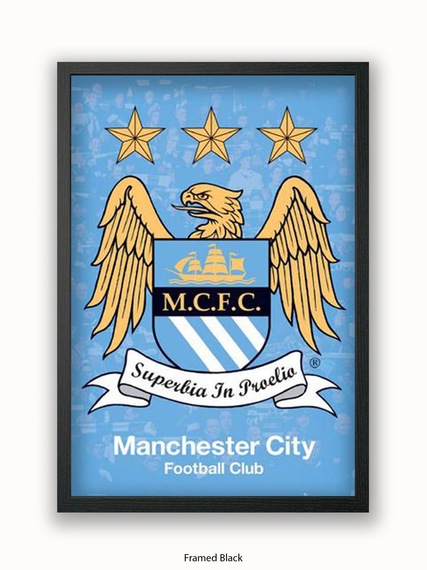 Manchester City Club Badge Poster