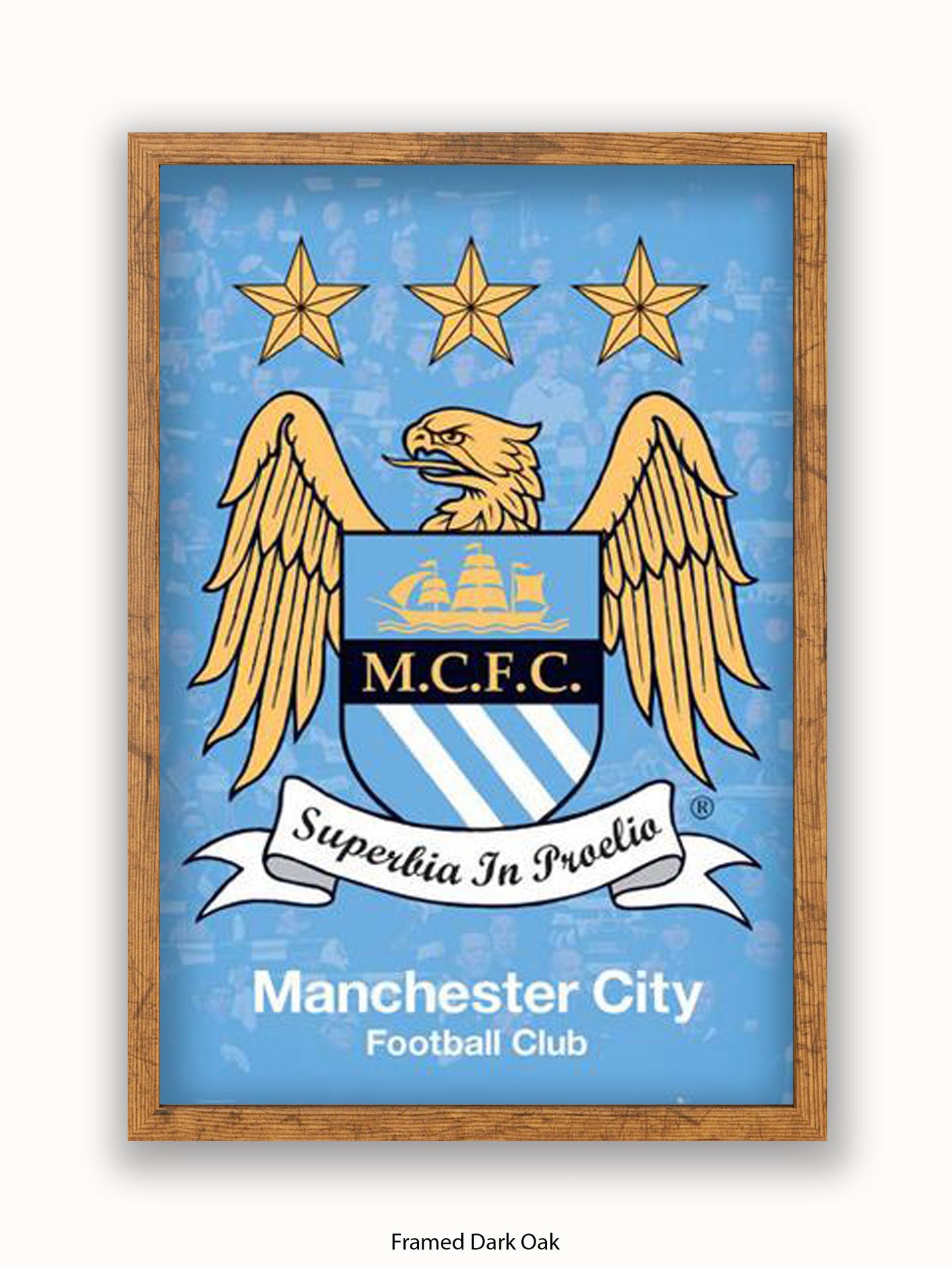 Manchester City Club Badge Poster