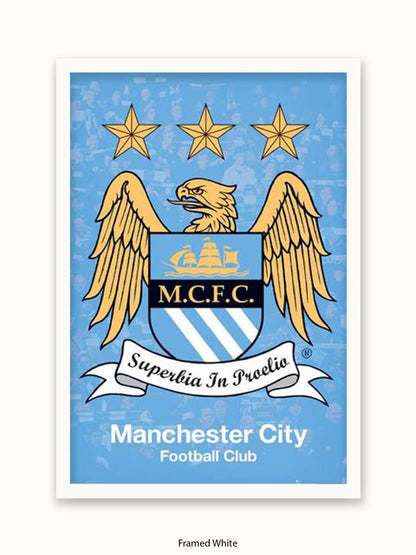 Manchester City Club Badge Poster