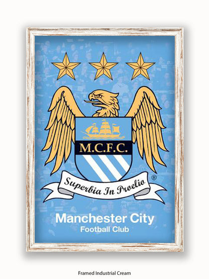 Manchester City Club Badge Poster