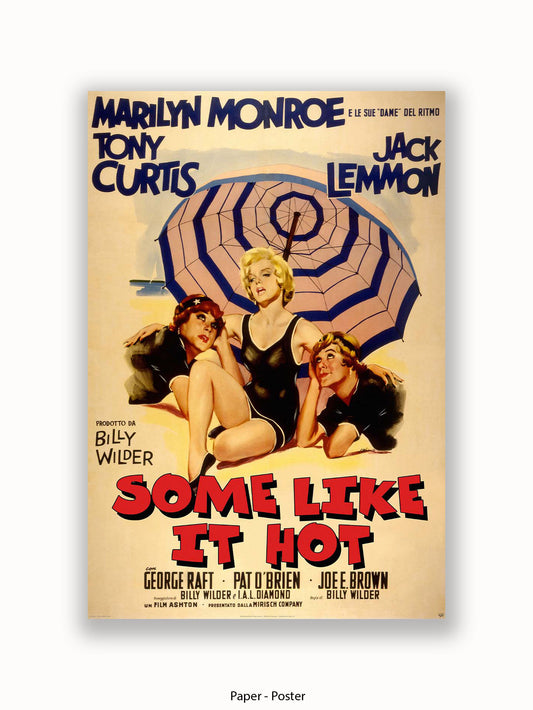 Marilyn Monroe Some Like It Hot Poster