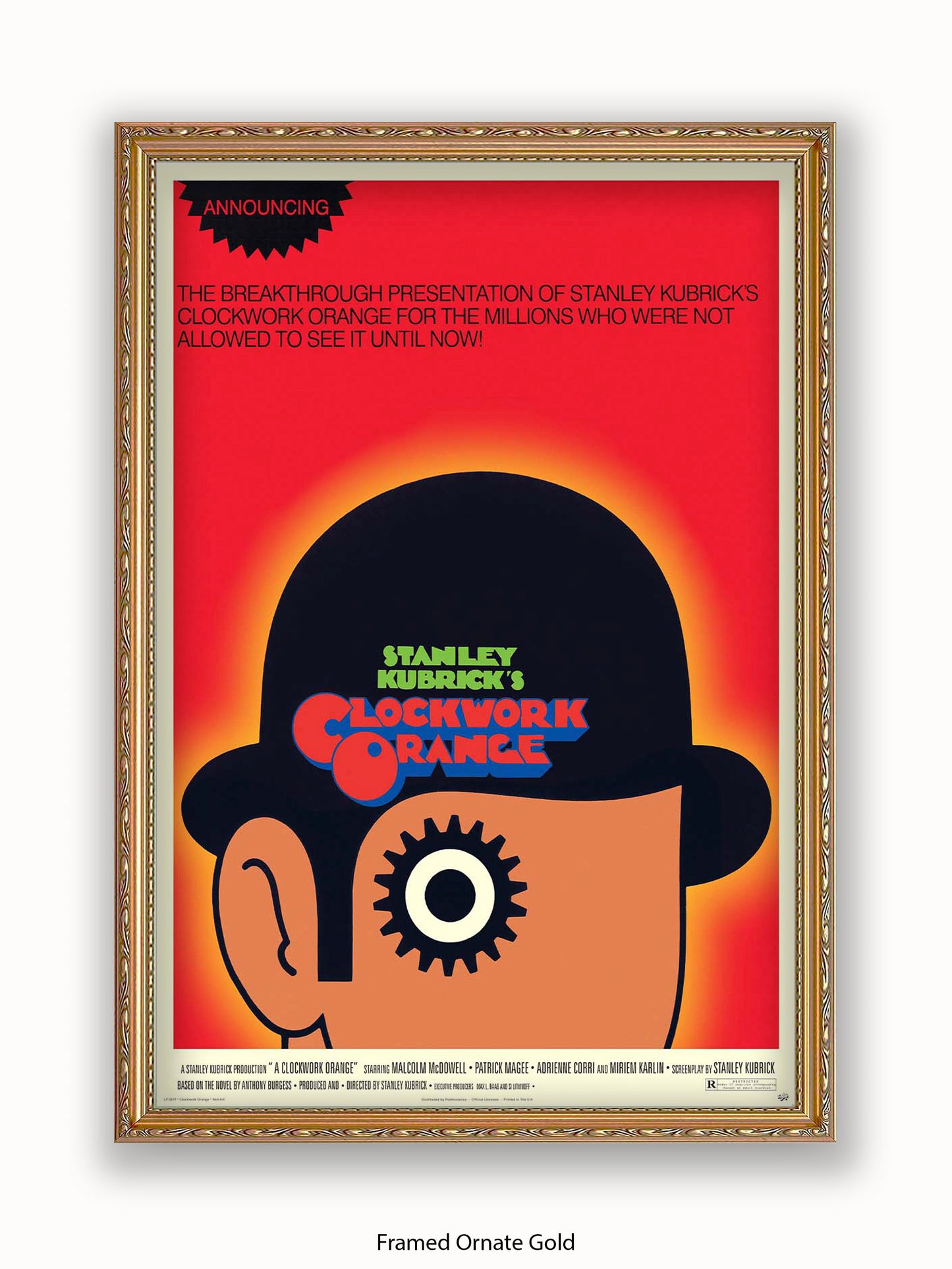 A Clockwork Orange – Red Art Poster