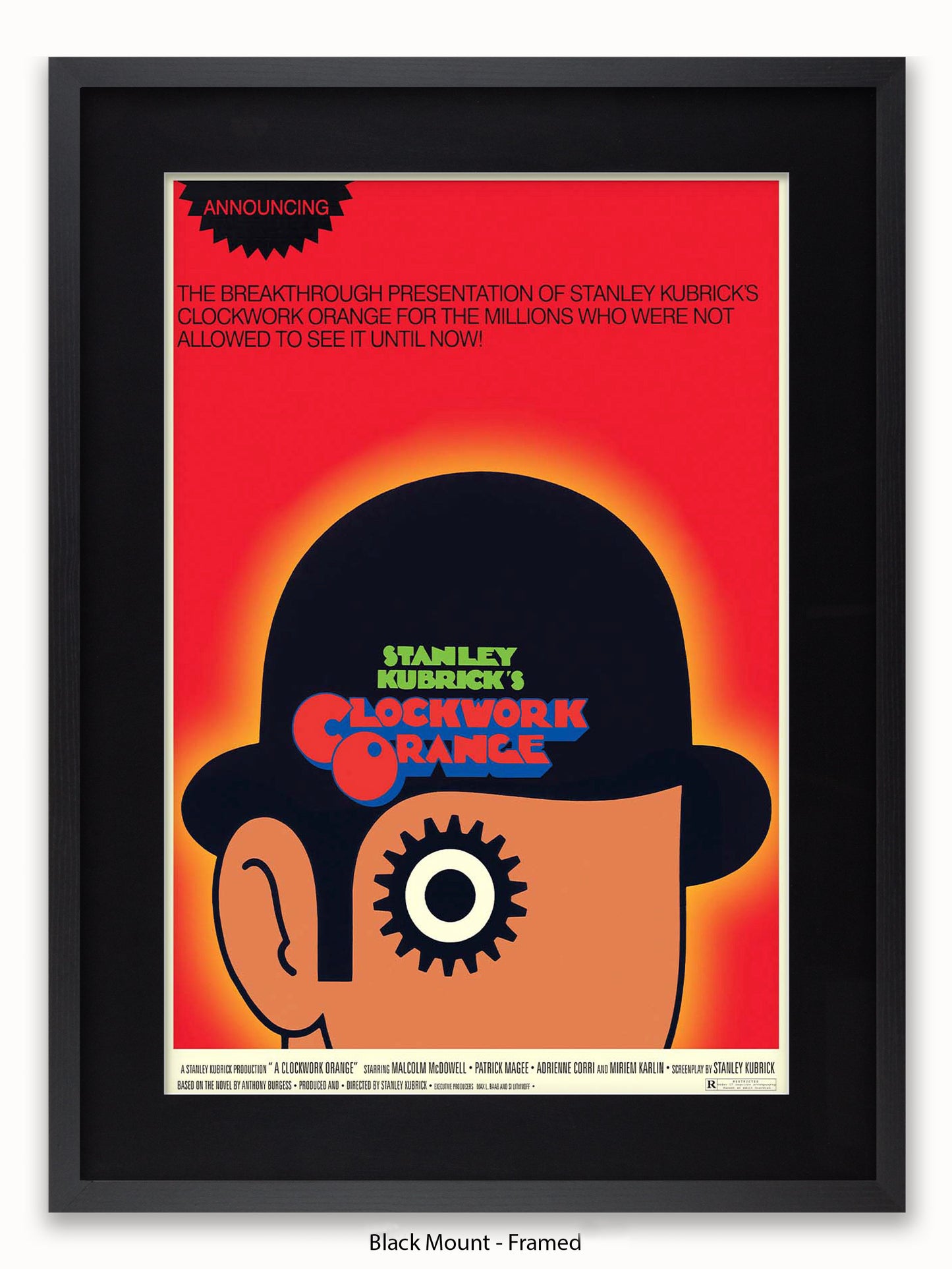 A Clockwork Orange – Red Art Poster