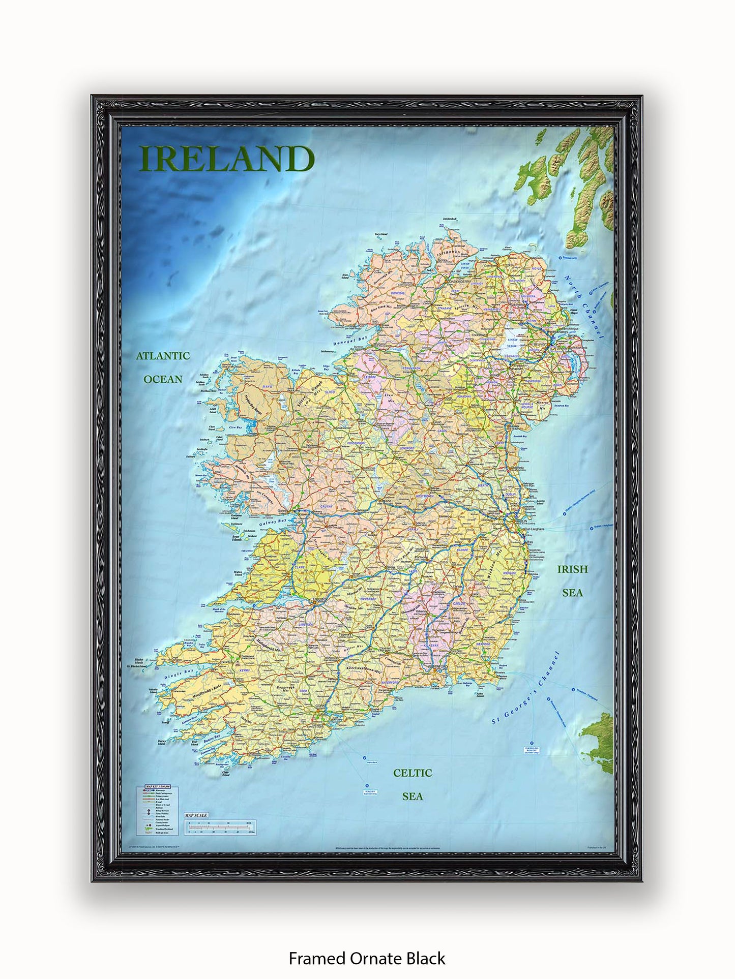 Ireland Map Poster