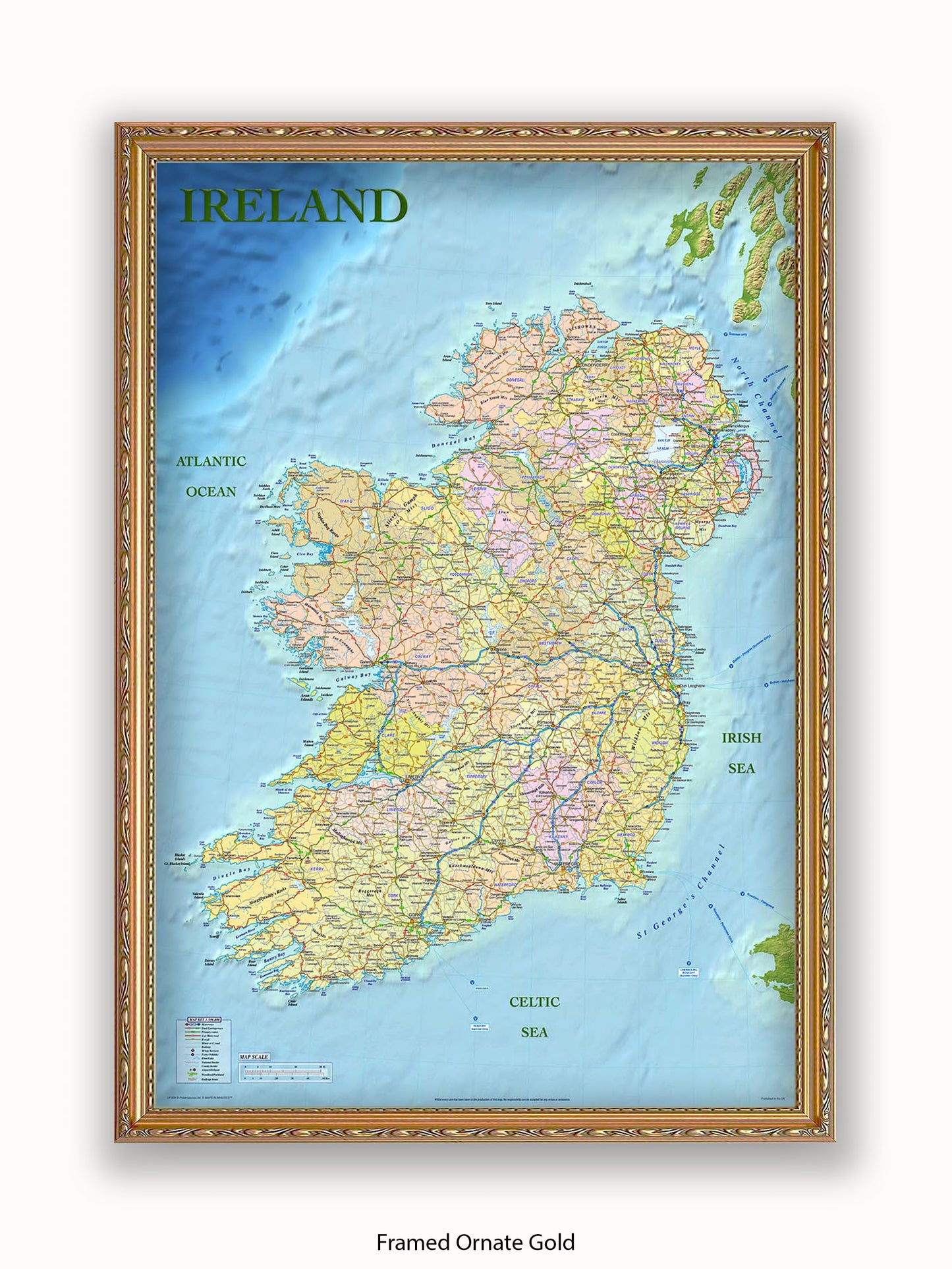 Ireland Map Poster