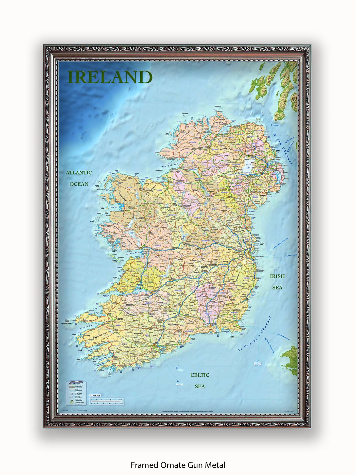 Ireland Map Poster