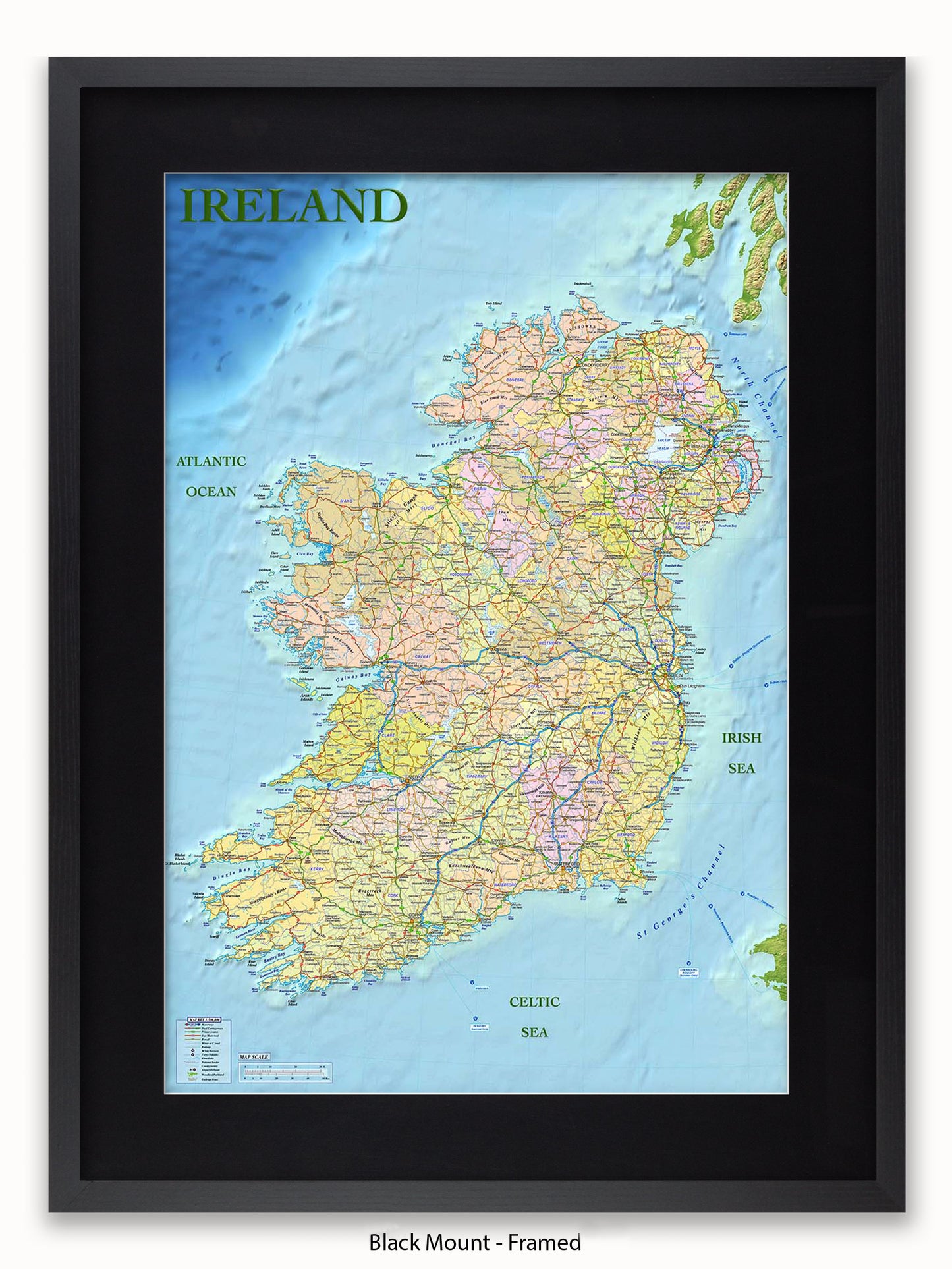 Ireland Map Poster