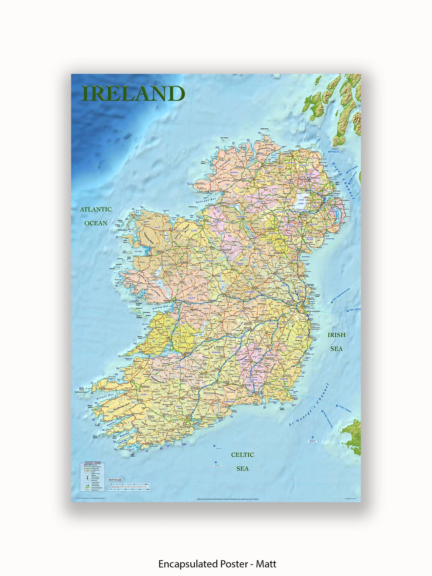 Ireland Map Poster