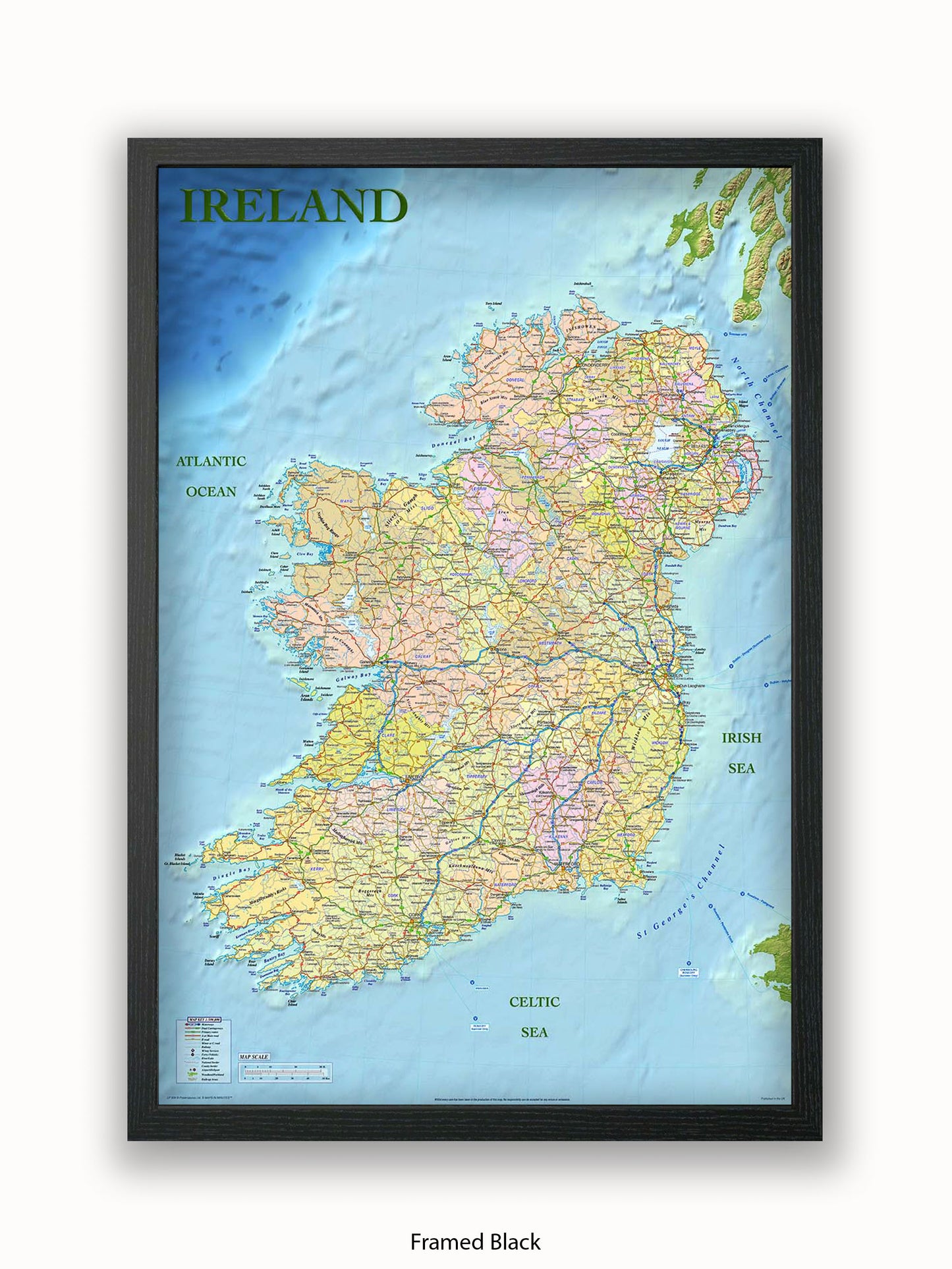 Ireland Map Poster