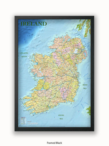 Ireland Map Poster