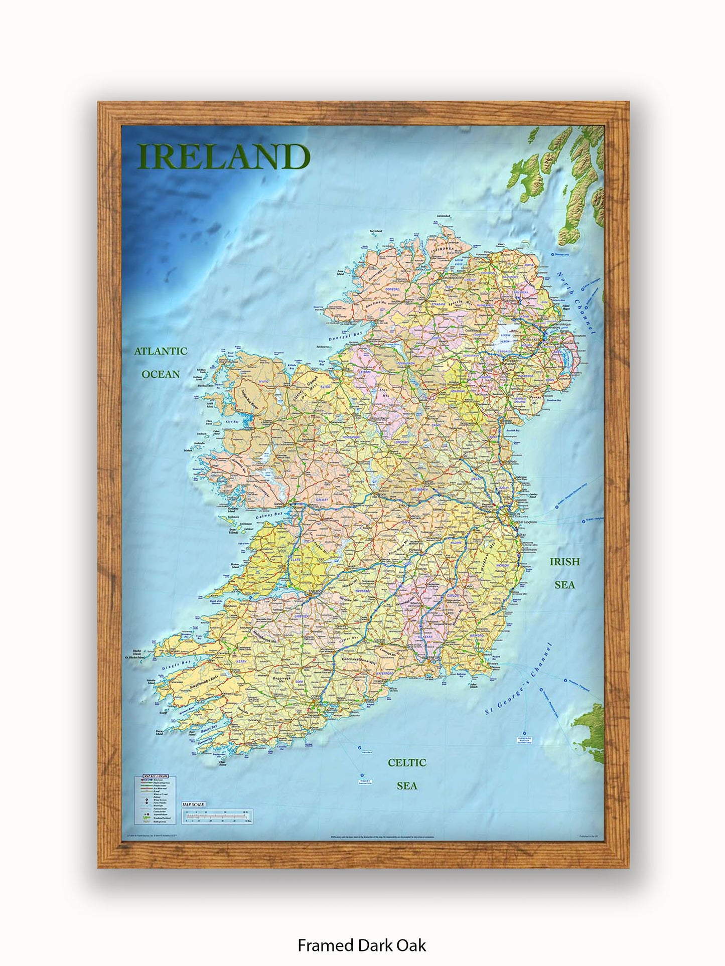 Ireland Map Poster