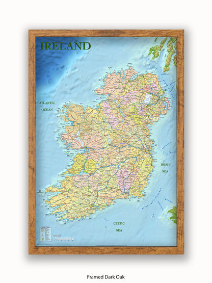 Ireland Map Poster